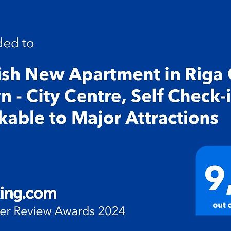 Stylish New Apartment In Riga Old Town - City Centre, Self Check-In, Walkable To Major Attractions Exterior photo
